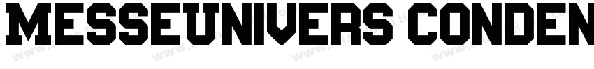 MesseUnivers Condensed字体转换